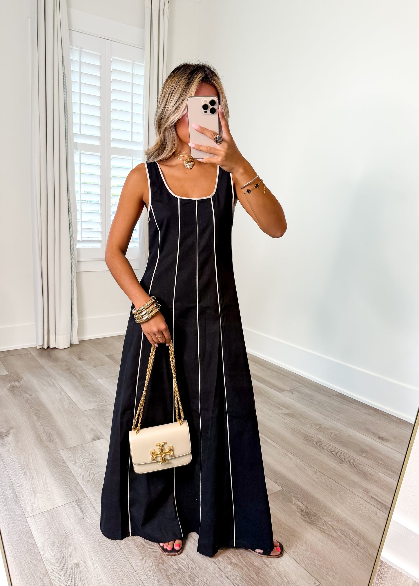 Blair Pipping Contrast Maxi Dress