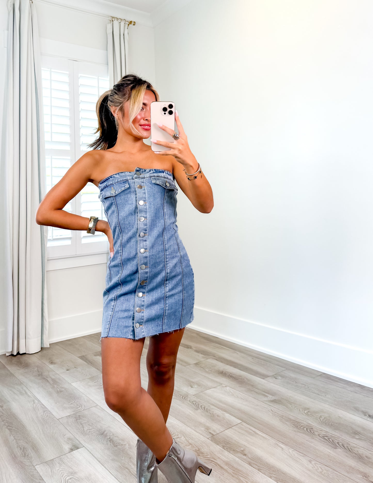 Delilah Denim Mini Dress