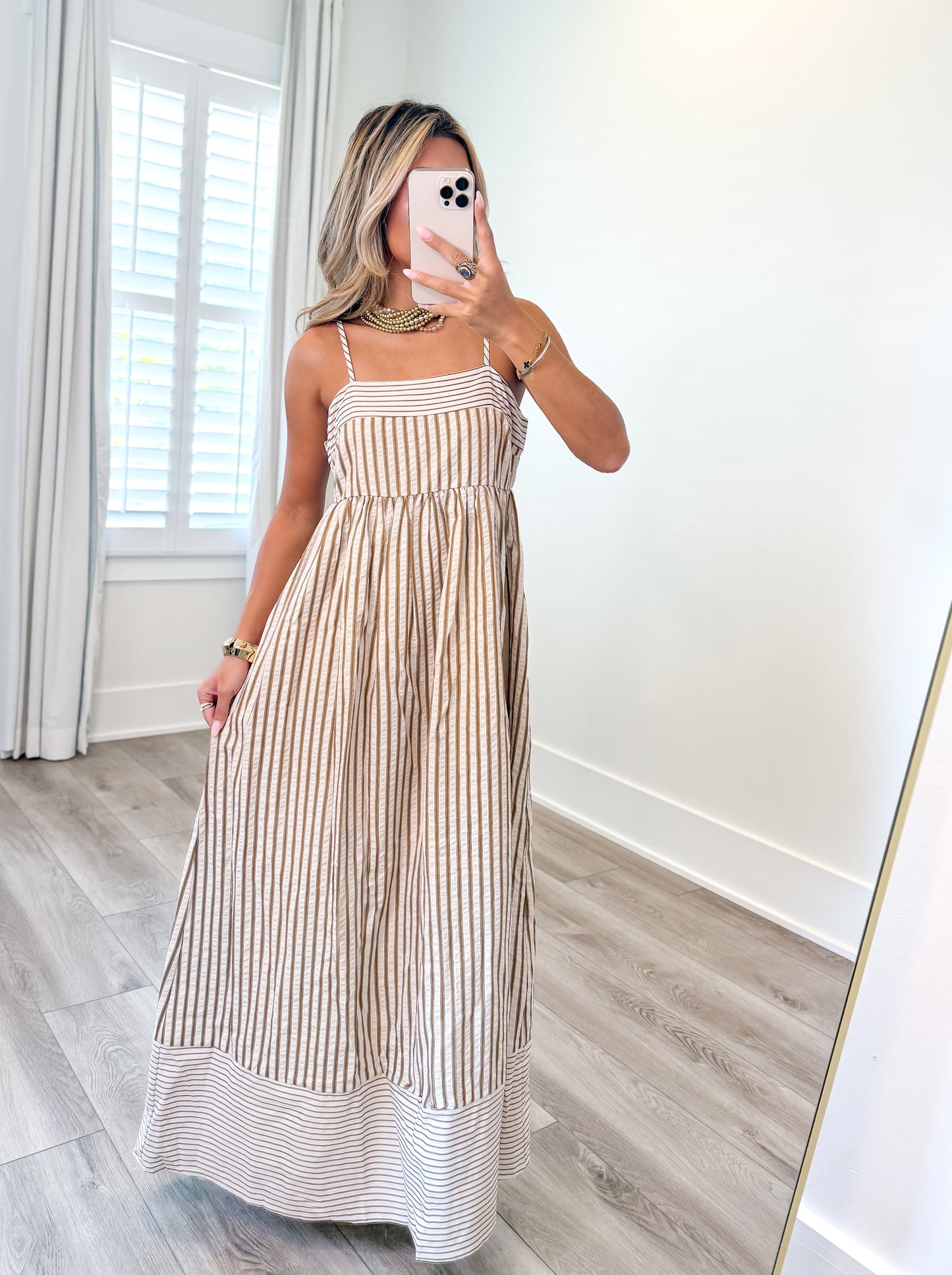 Lara Striped Maxi Dress