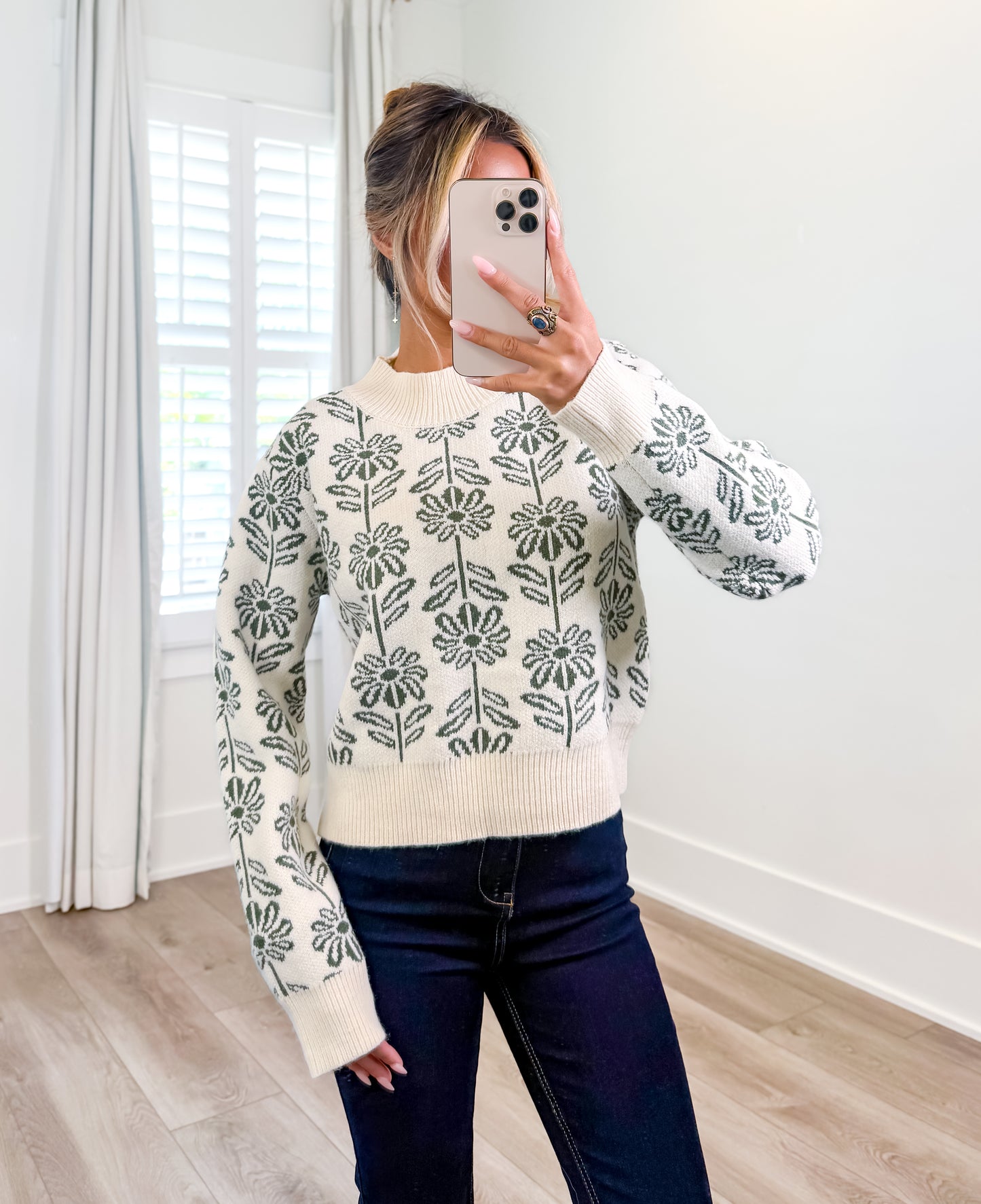 Eden Pattern Knit Sweater