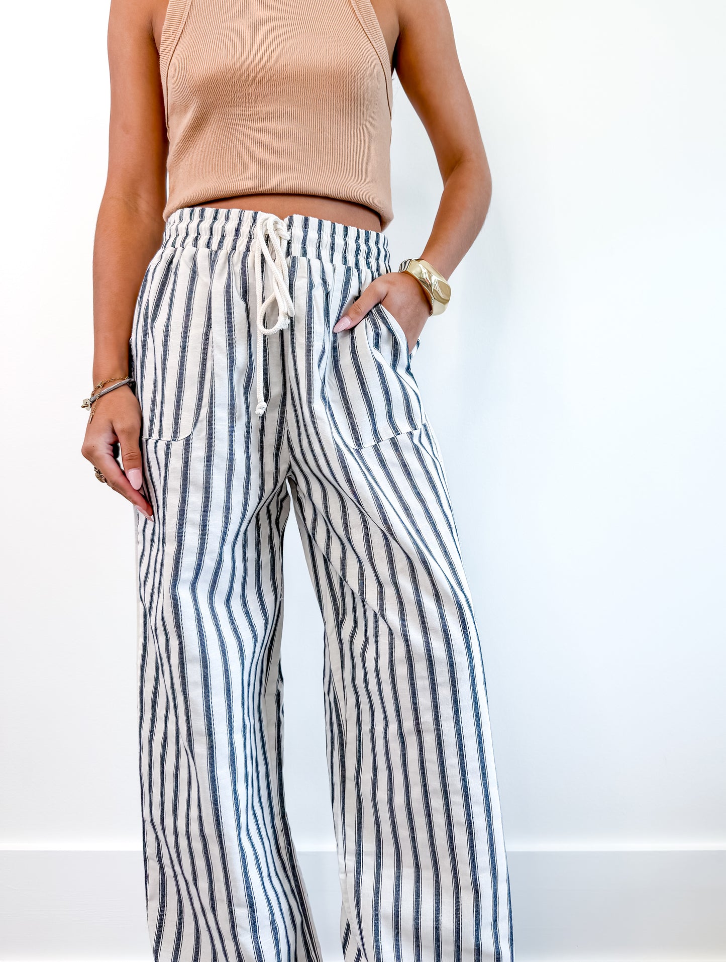 Katie Striped Wide Leg Pants