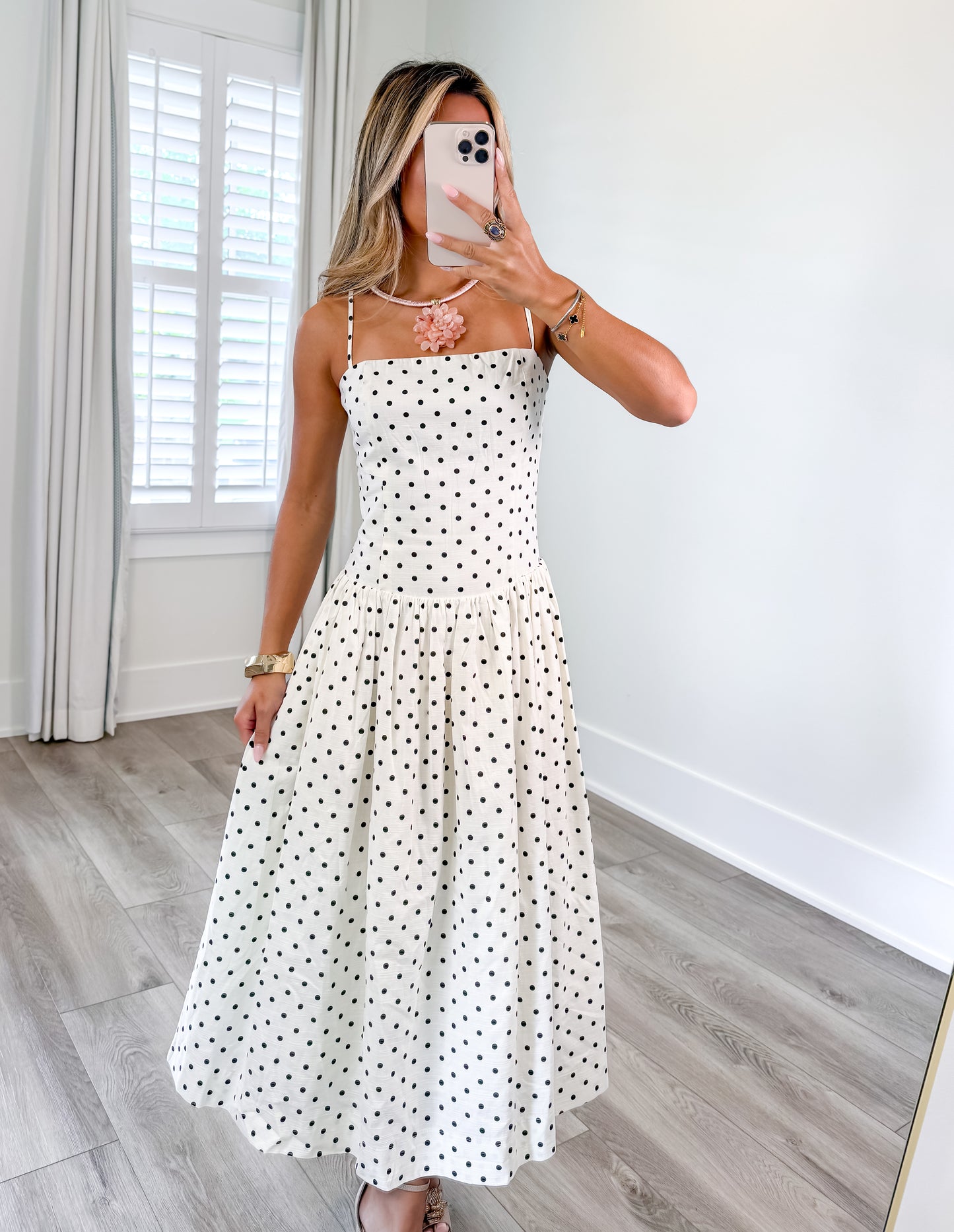 Penny Polka Dot Midi Dress