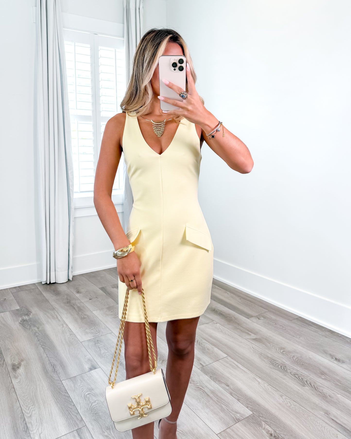 Lemon Luxe Mini Dress