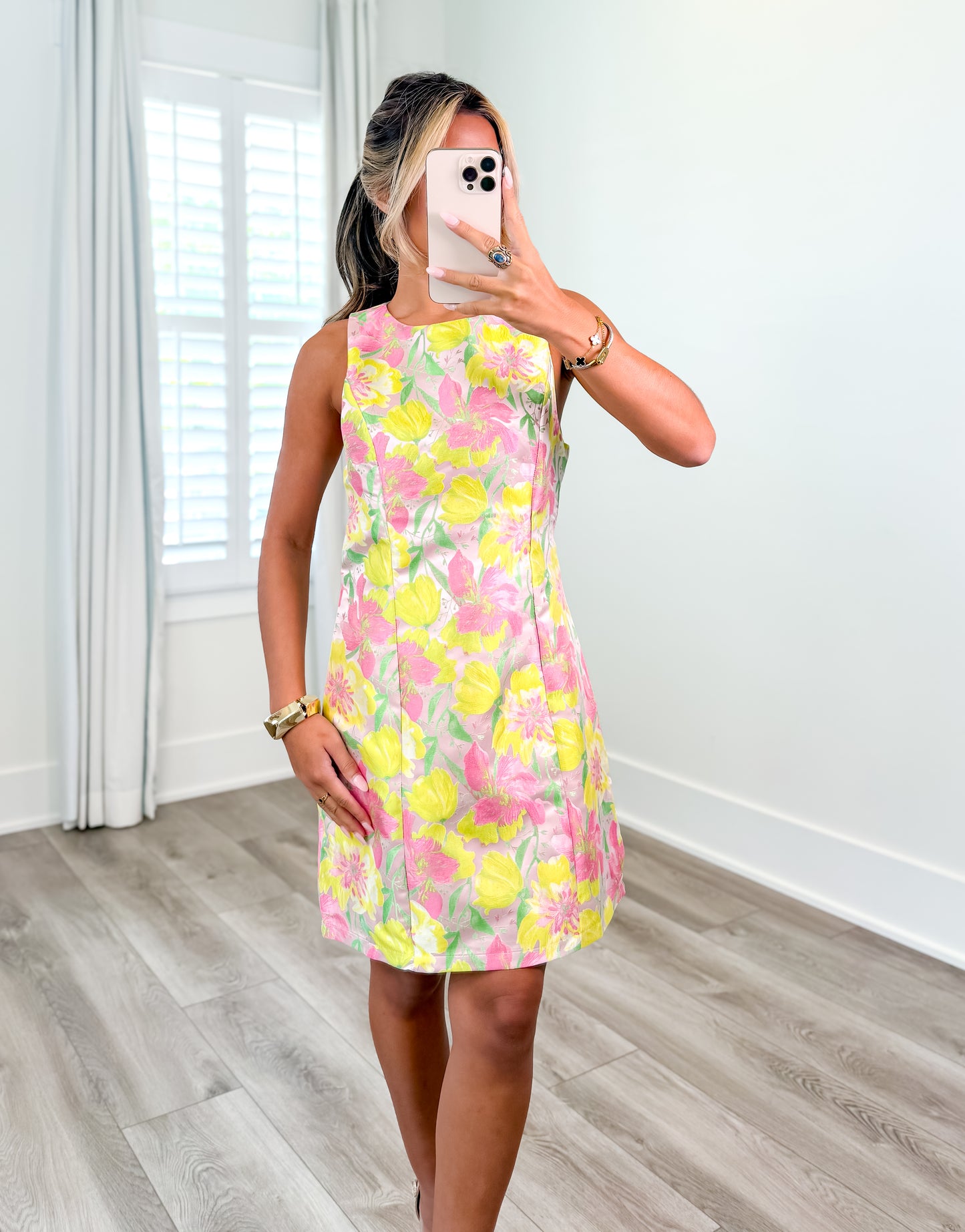 Jade Jacquard Dress