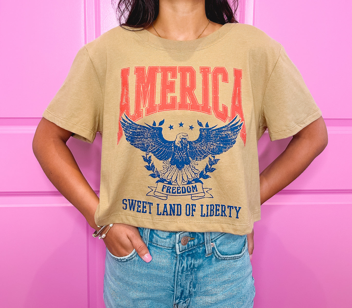 Liberty Graphic Tee (Tan)