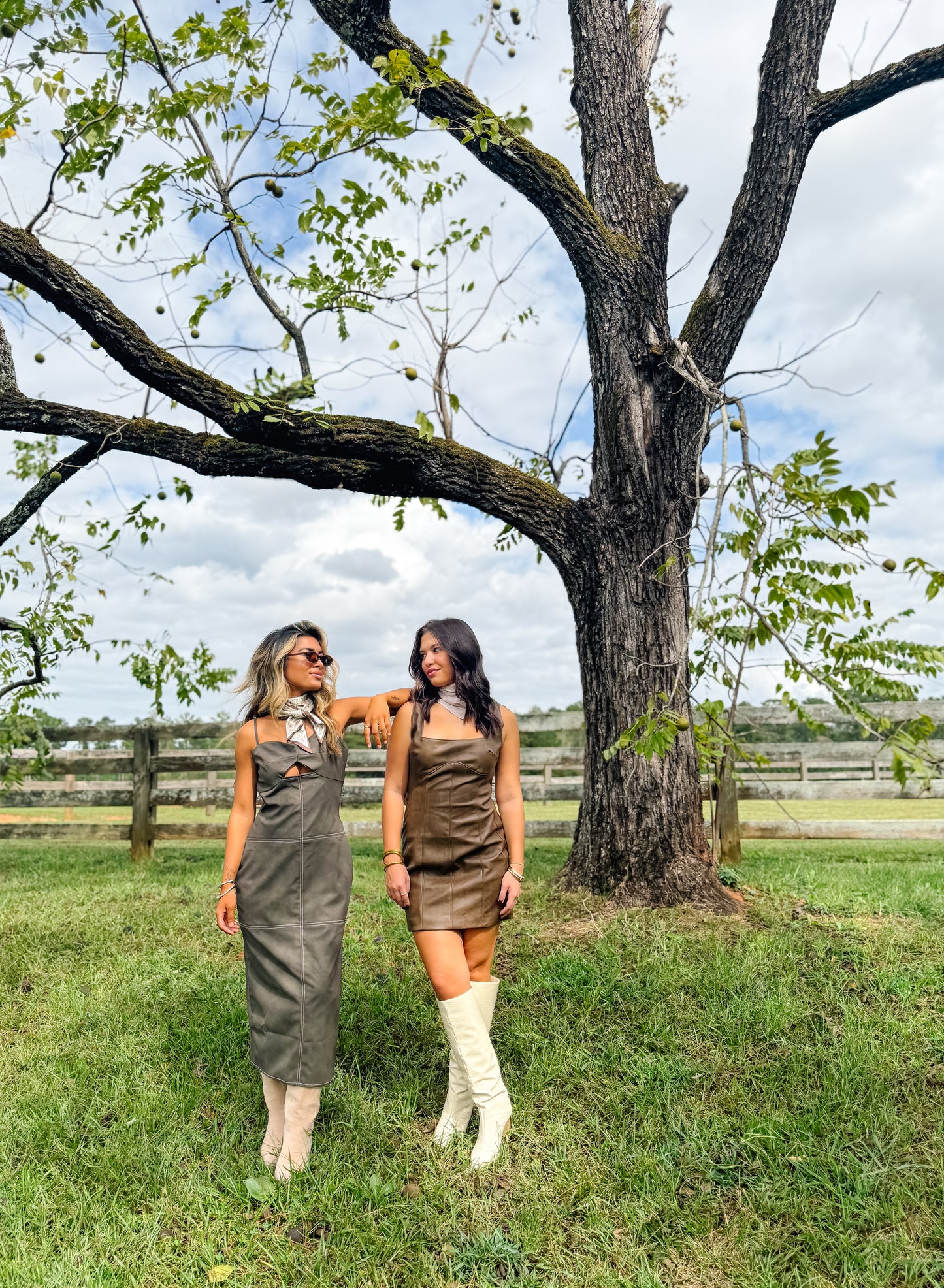 Saddle Chic Mini Dress