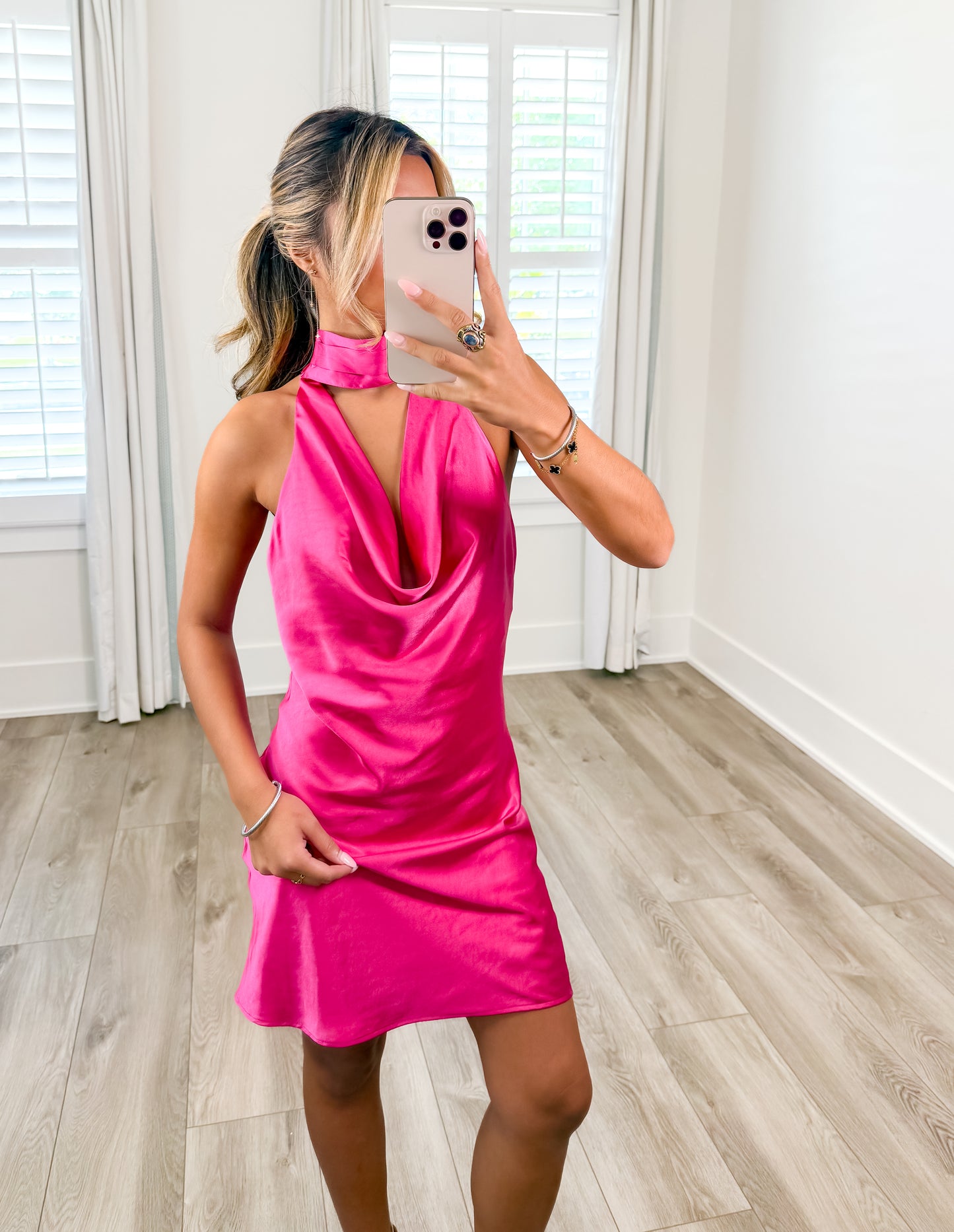 Saylor Satin Mini Dress
