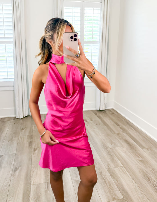 Saylor Satin Mini Dress