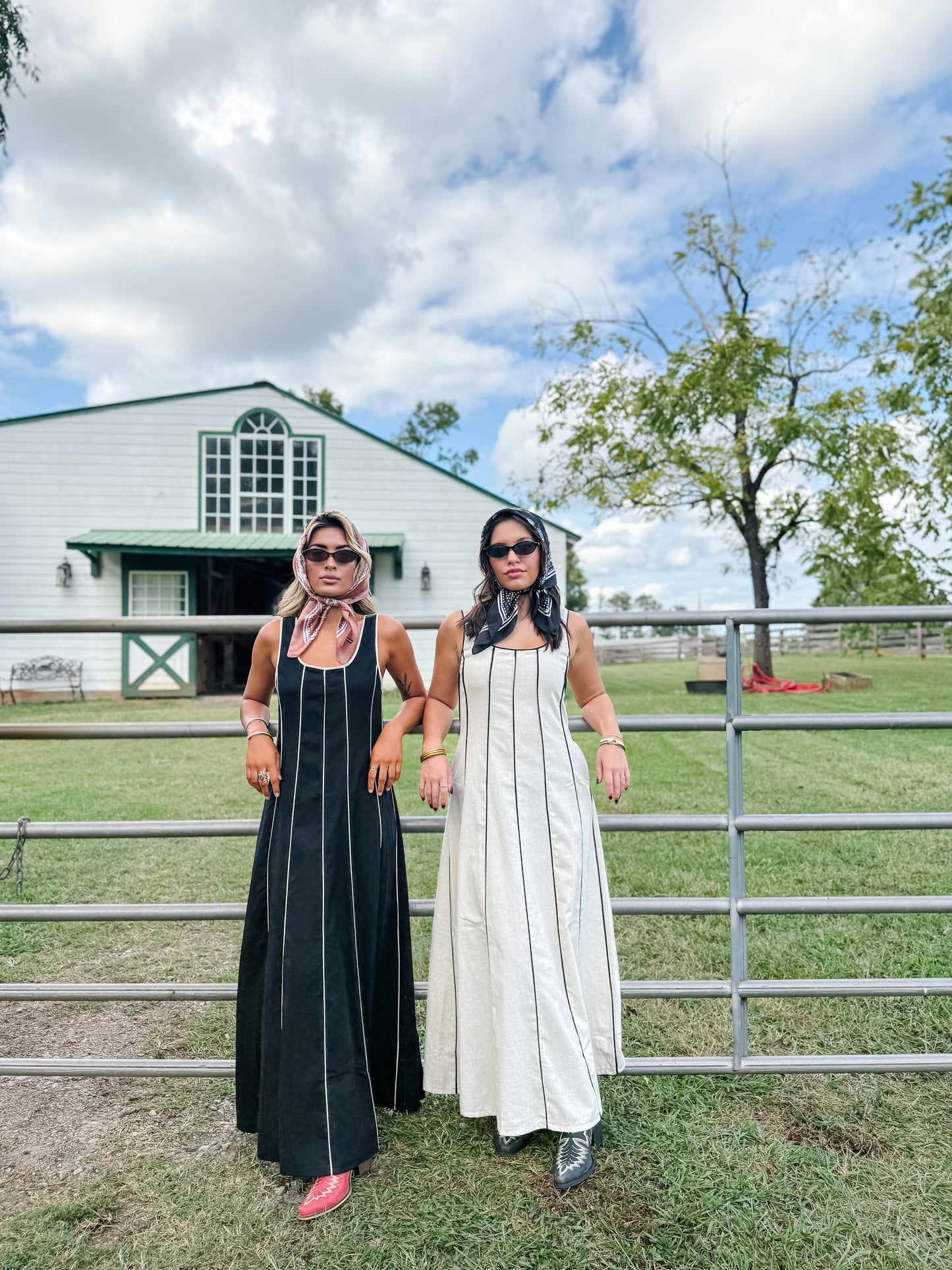 Blair Pipping Contrast Maxi Dress