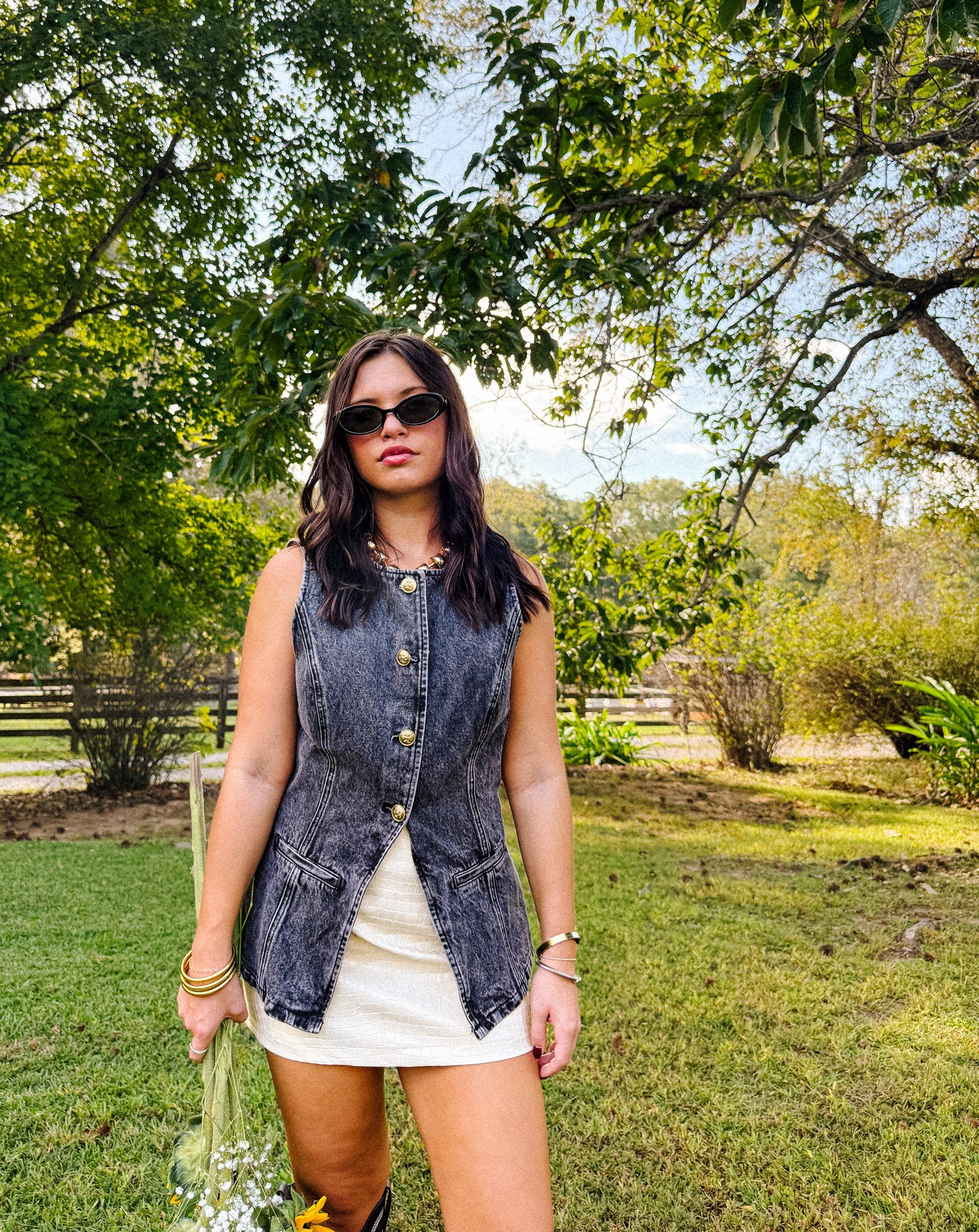 Betsy Button Down Denim Vest