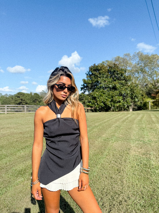 Aly Asymmetrical Halter Top