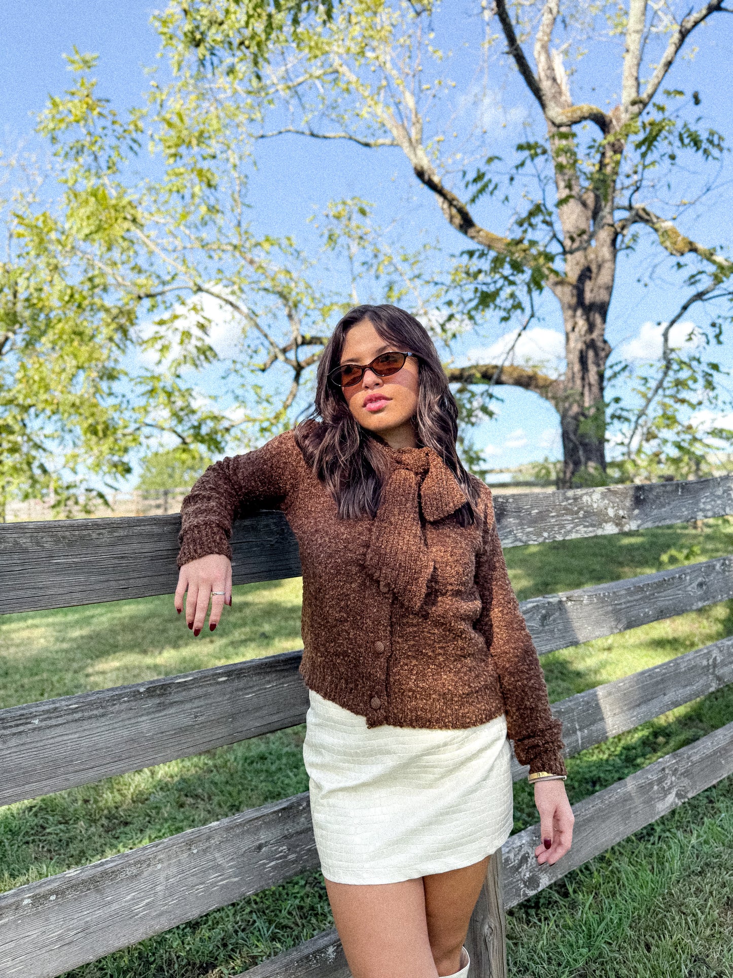 Julie Textured Mini Skirt