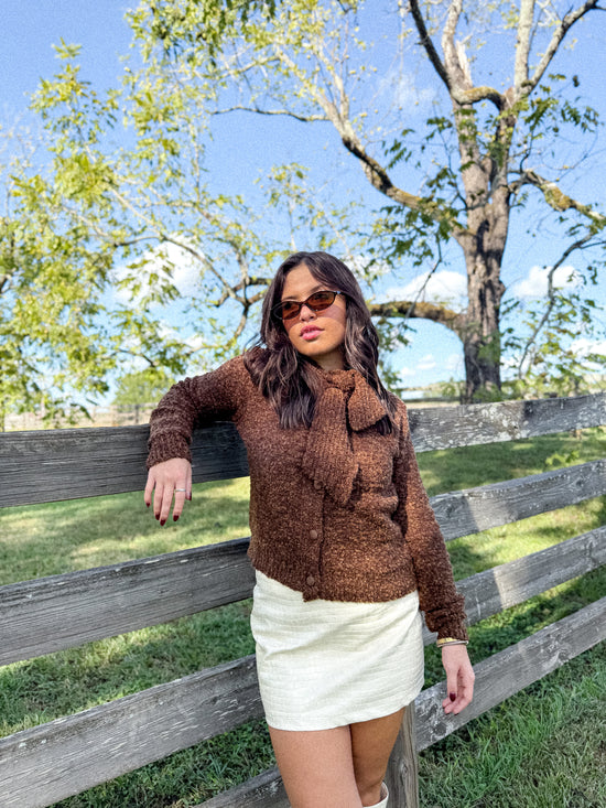 Gia Neck Sweater Cardigan