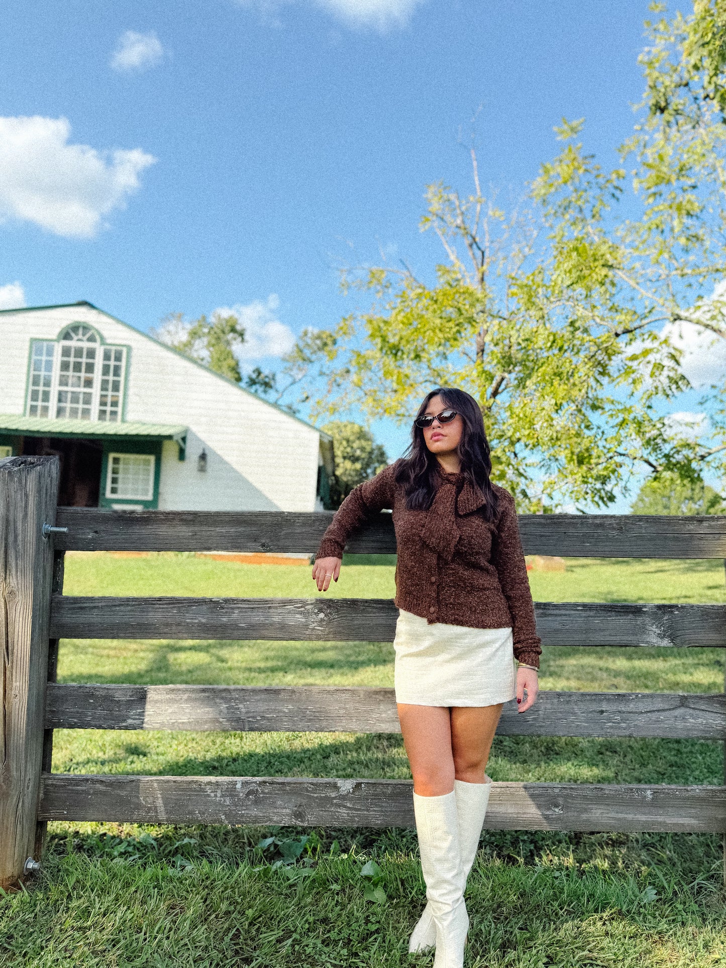 Gia Neck Sweater Cardigan