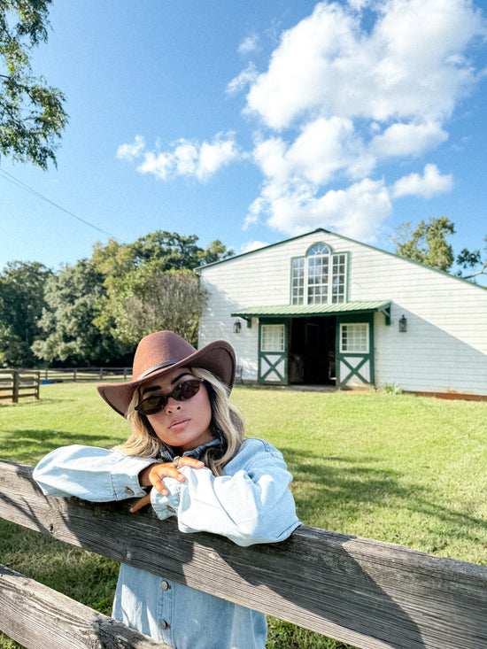 Harlow Denim Oversized Romper