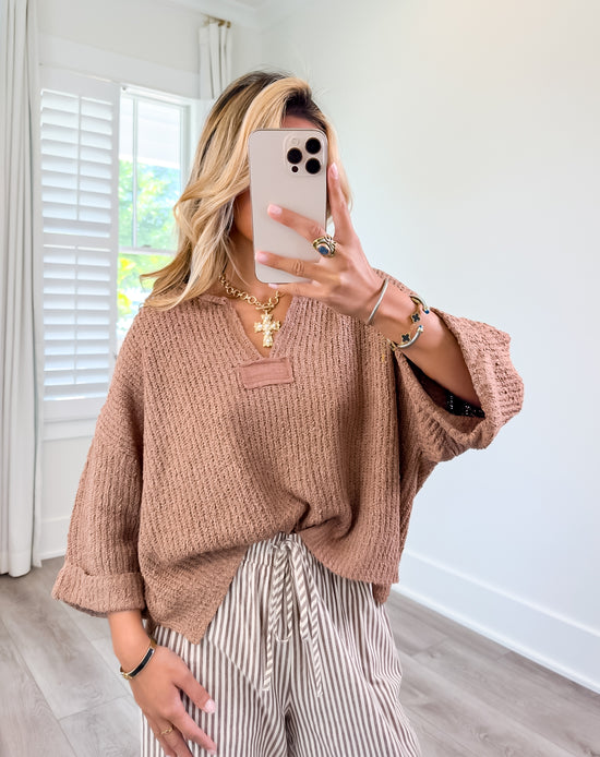 Cocoa Lightweight Sweater Top