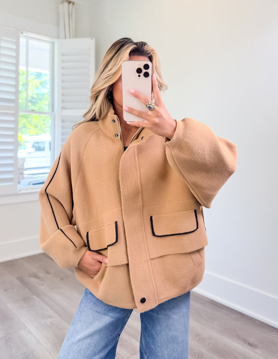 Mocha Cozy Sweater Jacket