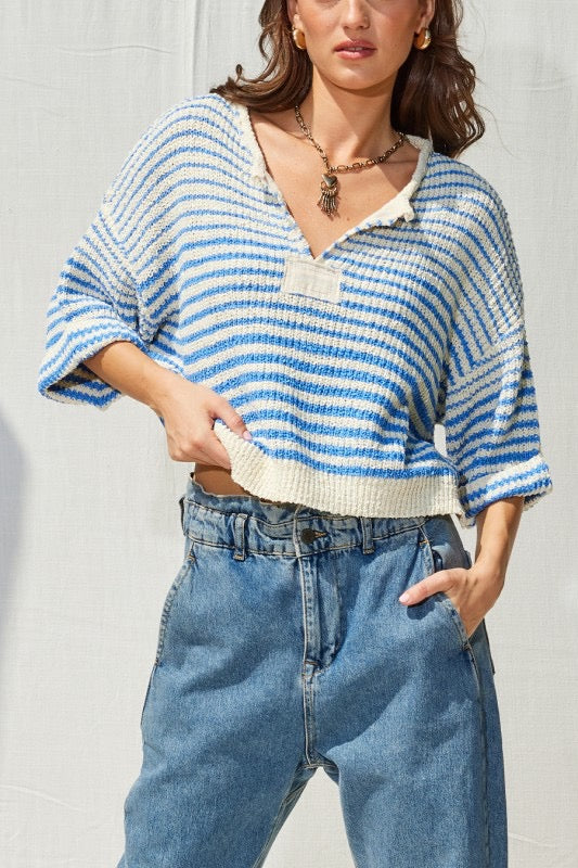 Low Tide Stripe Sweater Top