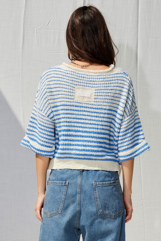 Low Tide Stripe Sweater Top