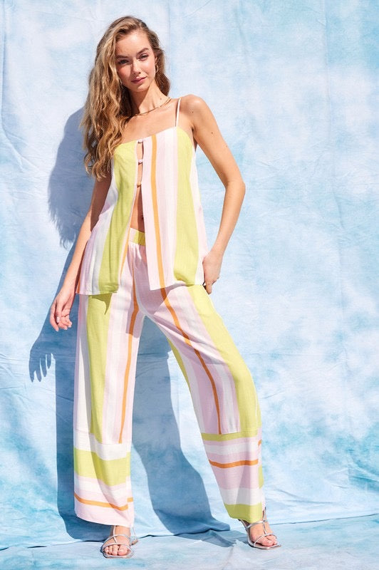 Summer Sorbet Top & Pants Set