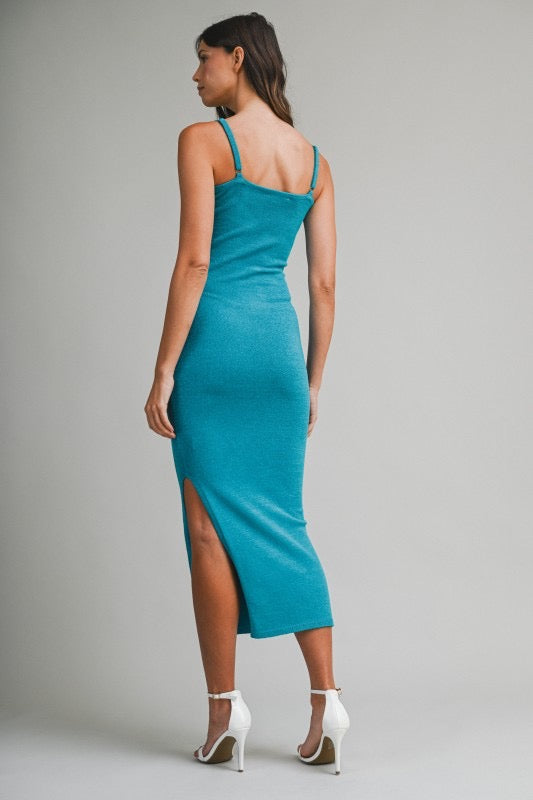 Seagreen Bodycon Midi Dress