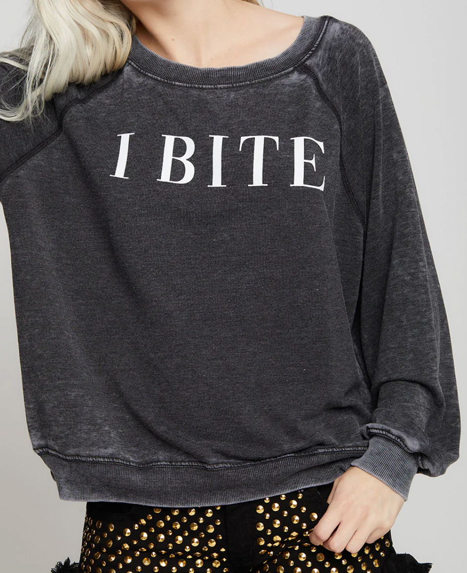 I Bite Sweatshirt