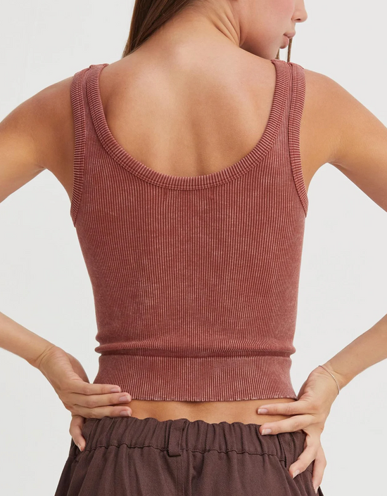 Basic Babe Tank Top (Rust)