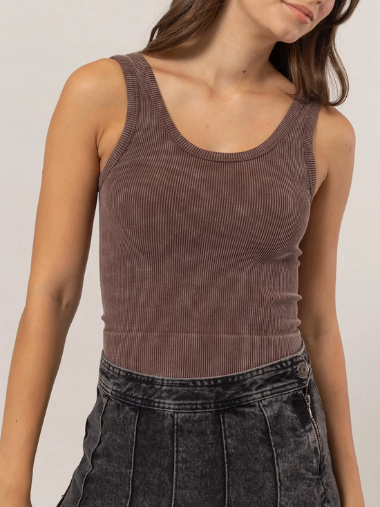 Basic Babe Tank Top (Brown)