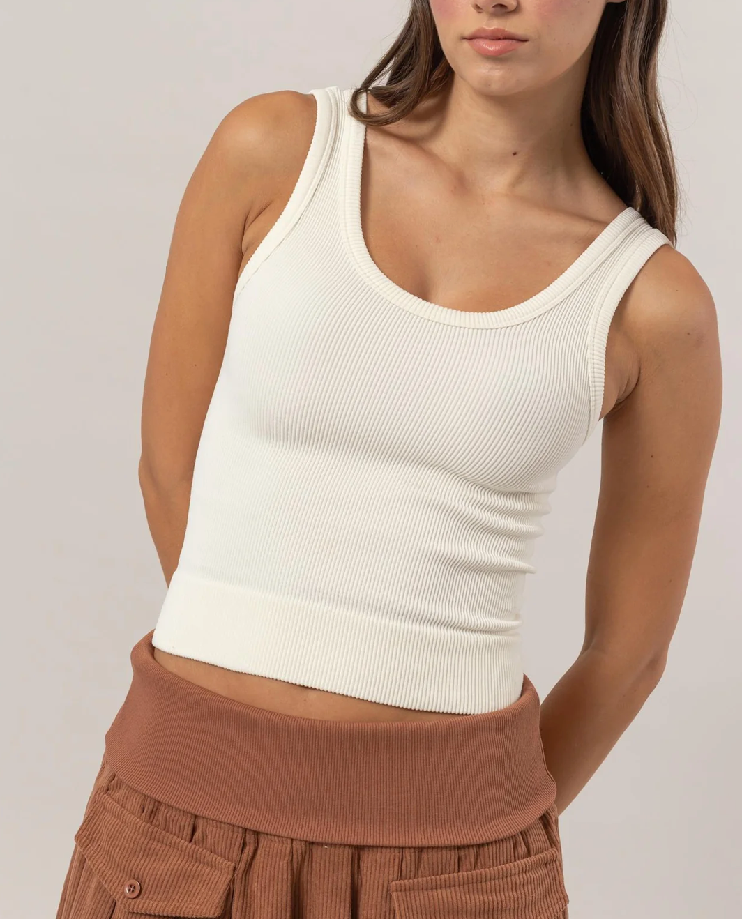 Basic Babe Tank Top (Cream)