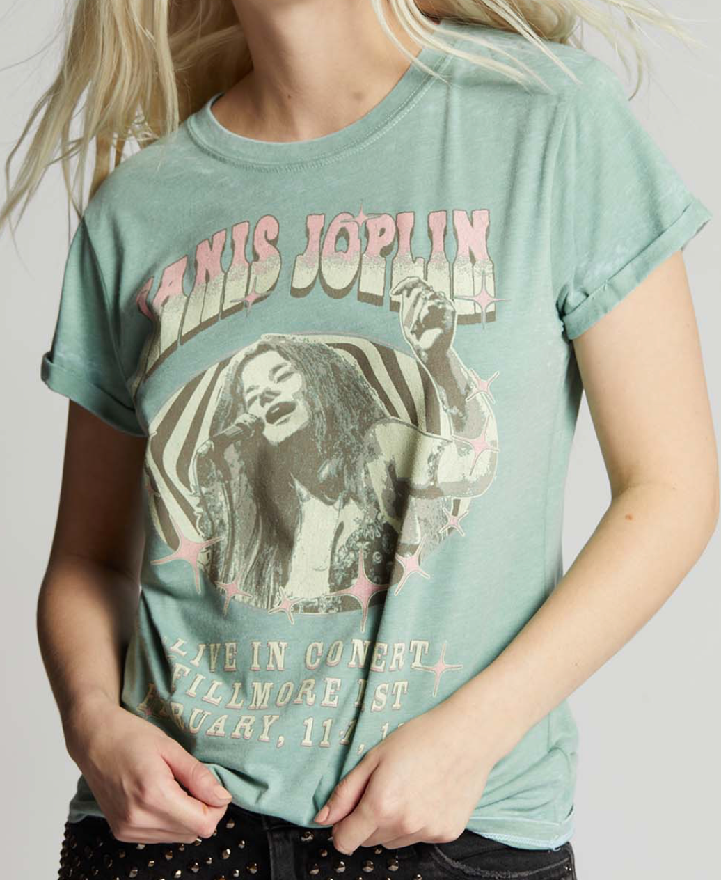 Janice Joplin Concert Graphic Tee