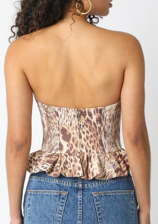 Lily Leopard Peplum Top