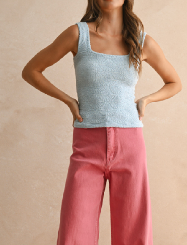 Laura Detailed Textured Knit Top