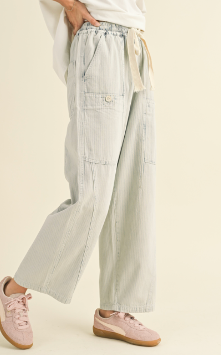Ophelia Washed Barrel Shape Pants