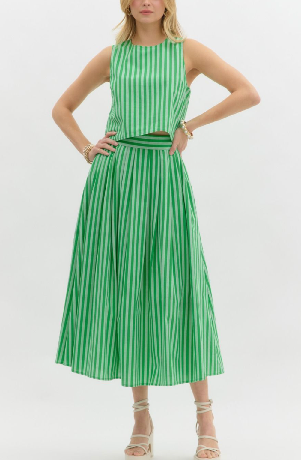 Palm Beach Top & Skirt Set