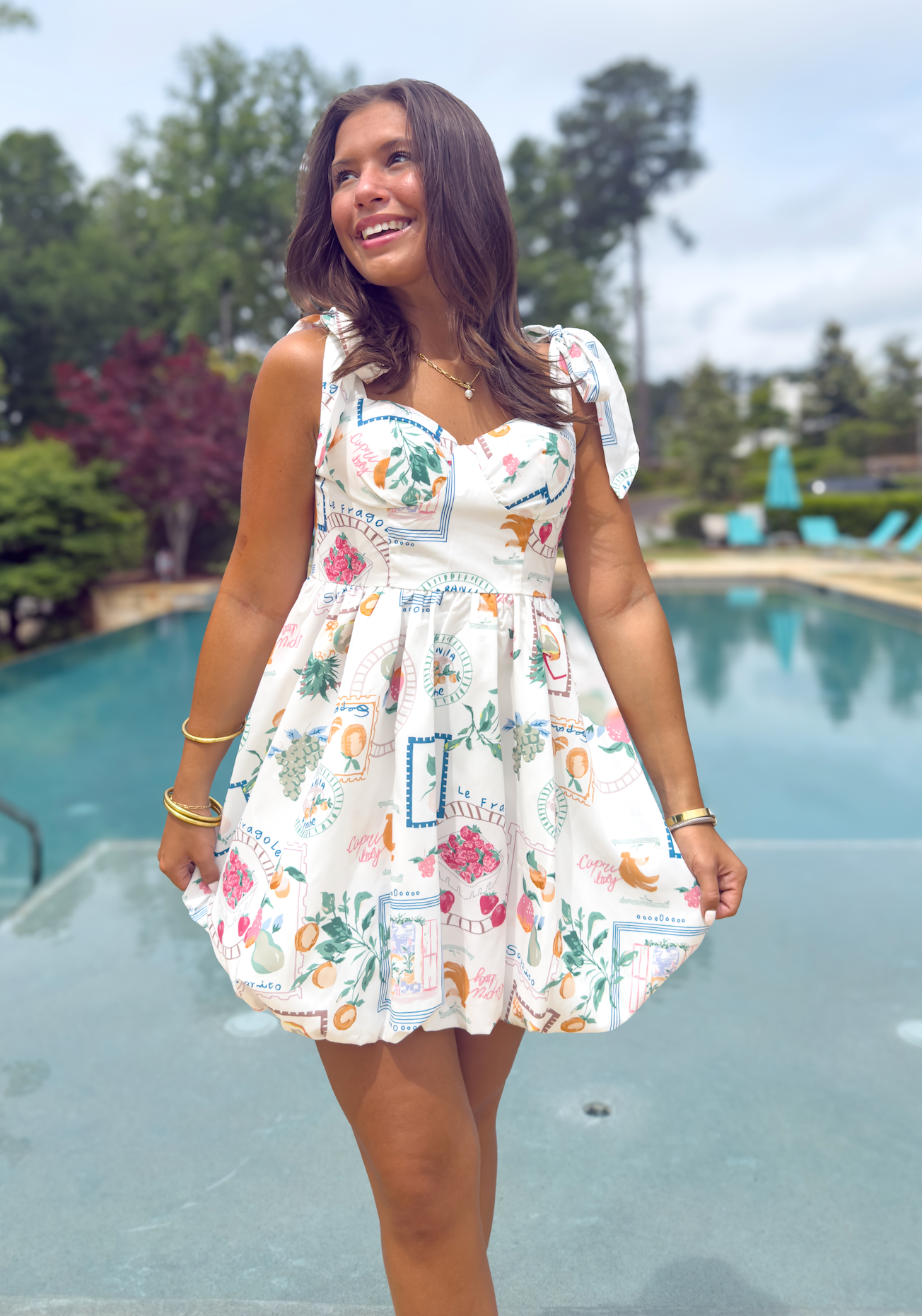 Grace Bubble Hem Mini Dress