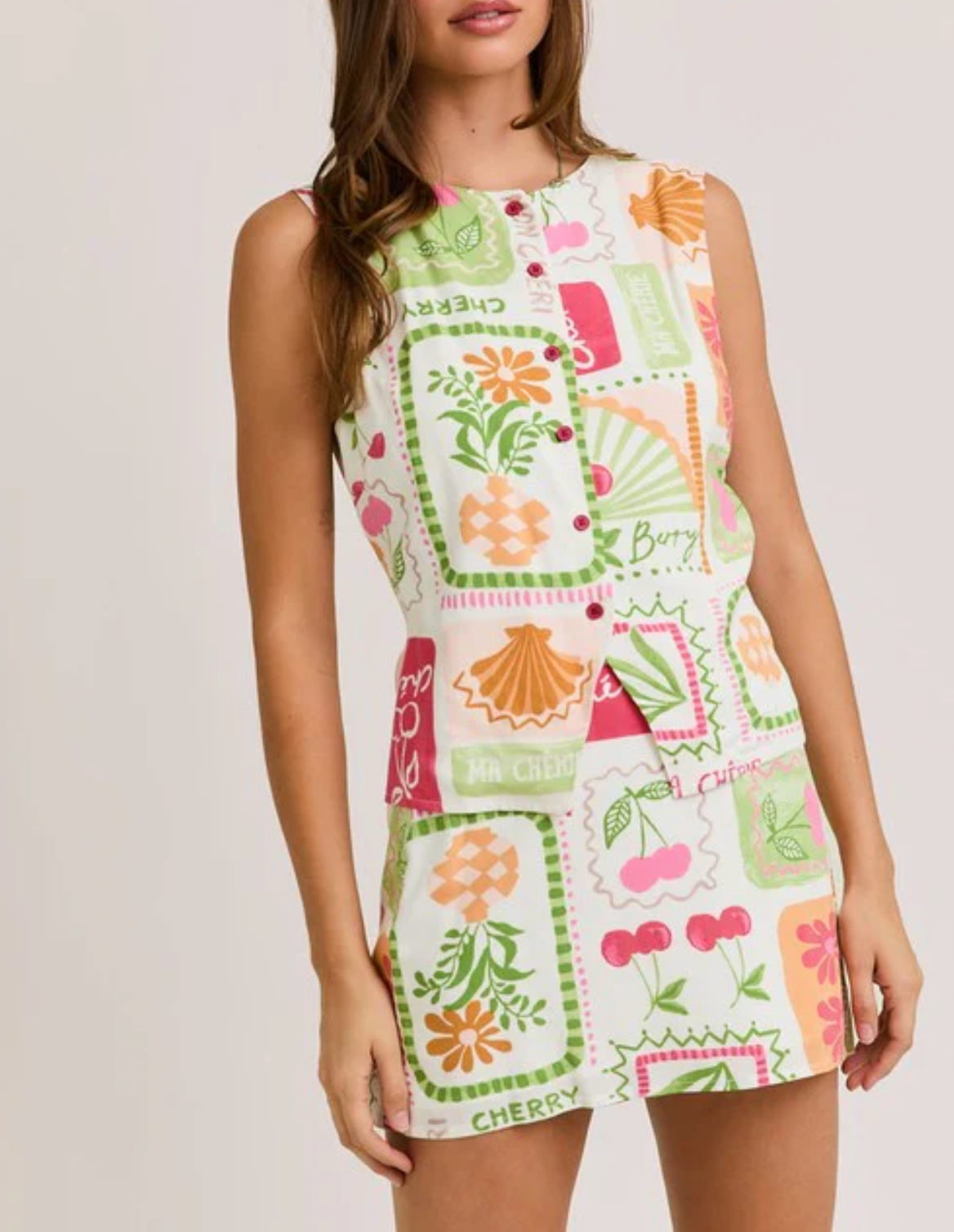 Amalfi Button Down Top
