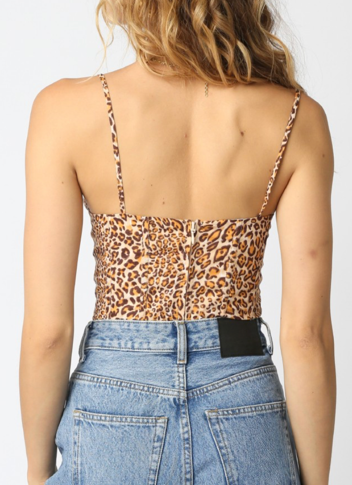 Marina Leopard Corset Top