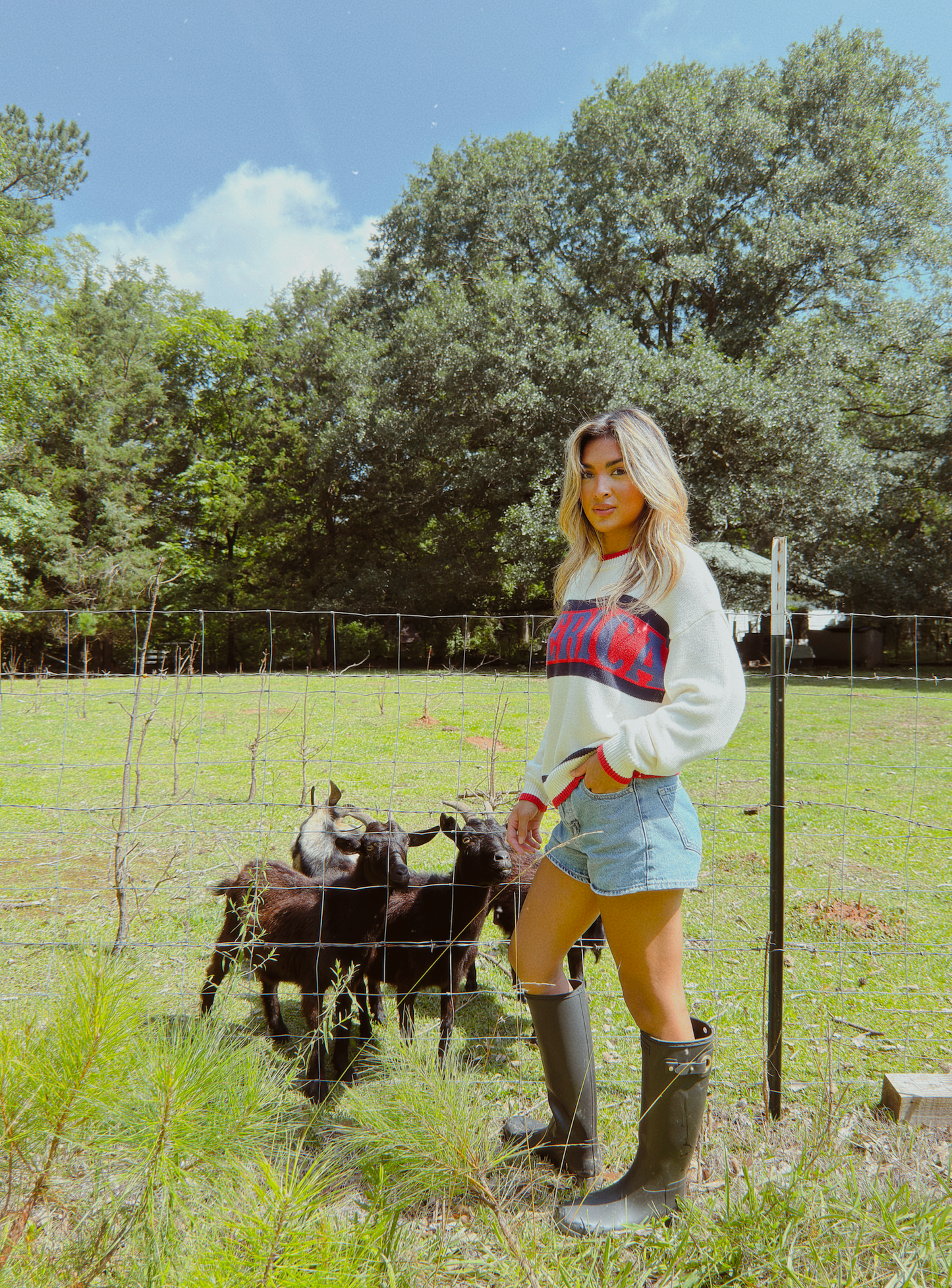 America Crew Neck Sweater