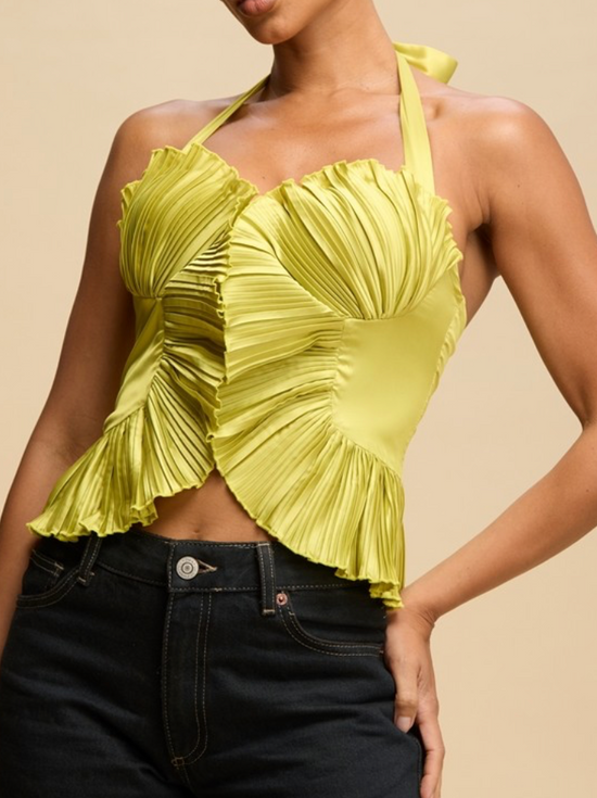Payton Pleated Top
