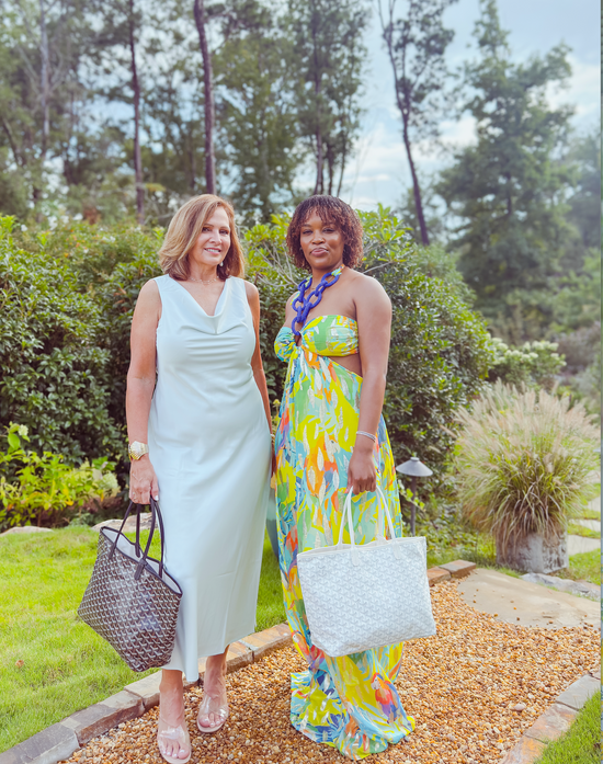 Peru Tropic Halter Maxi Dress