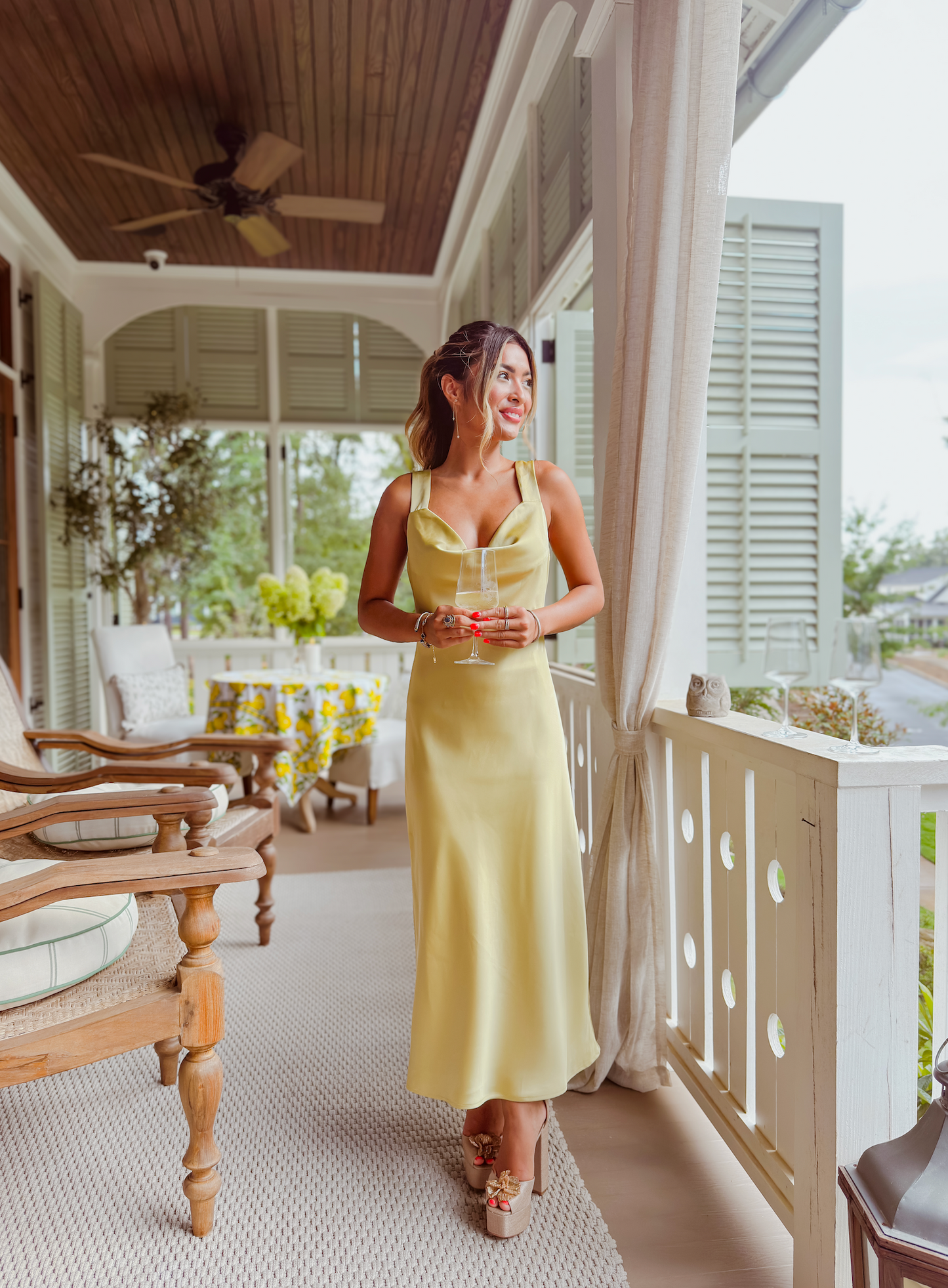 Sage Serenity Satin Dress
