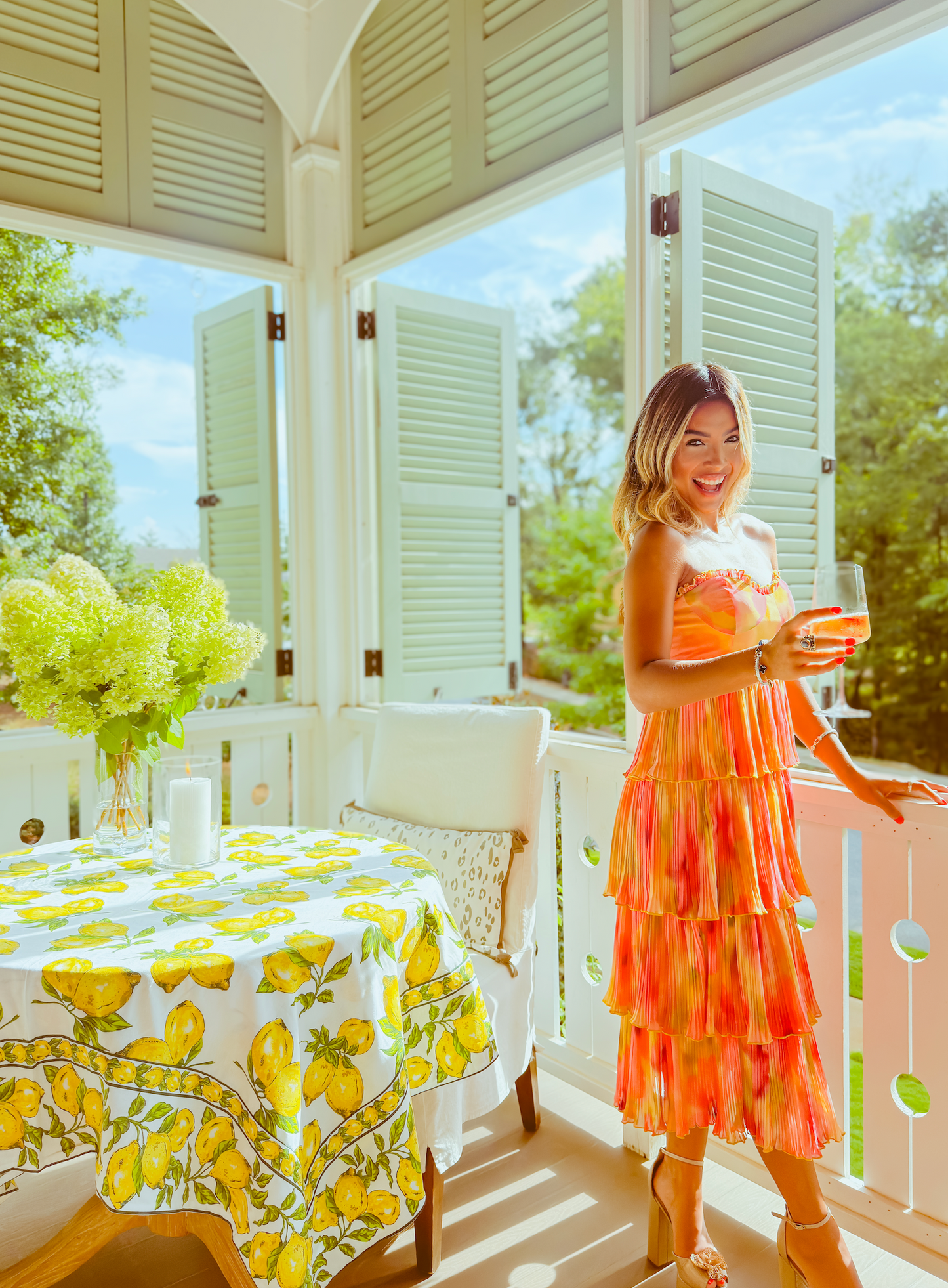 Sawyer Ruffled Midi Dress