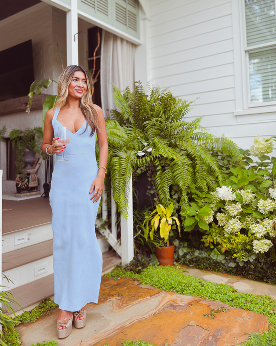 Delilah Ribbed Kint Midi Dress