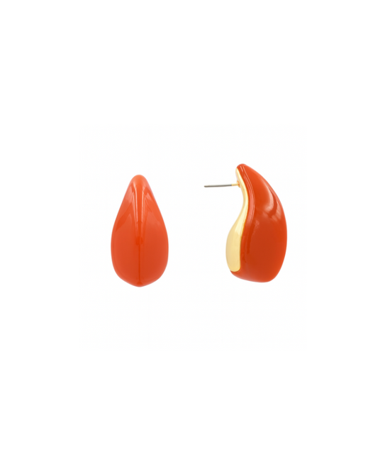 Rust Teardrop Earrings