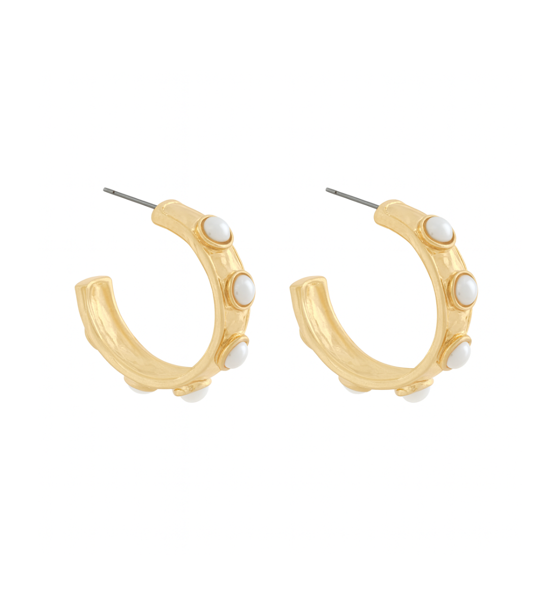 Pearl Hoop Earrings