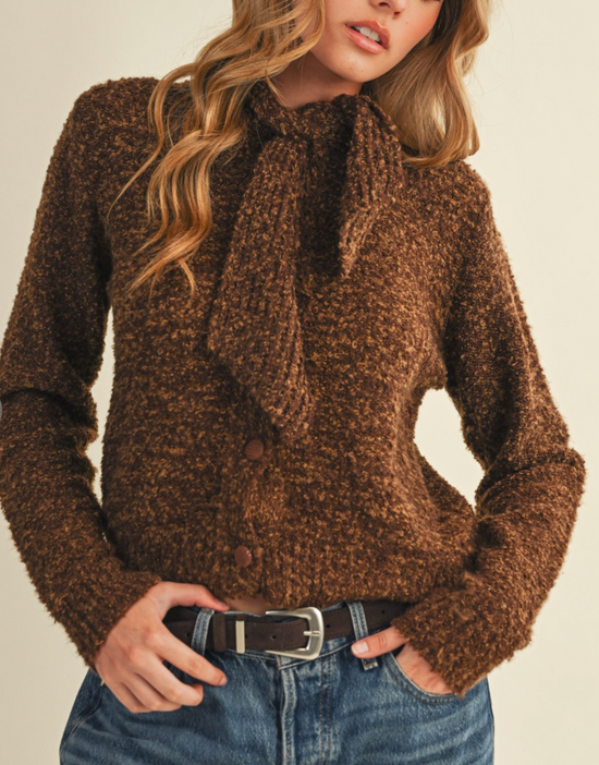 Gia Neck Sweater Cardigan