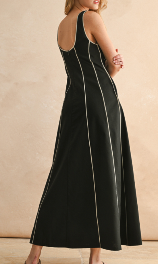Blair Pipping Contrast Maxi Dress