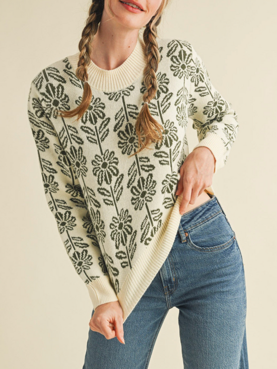Eden Pattern Knit Sweater