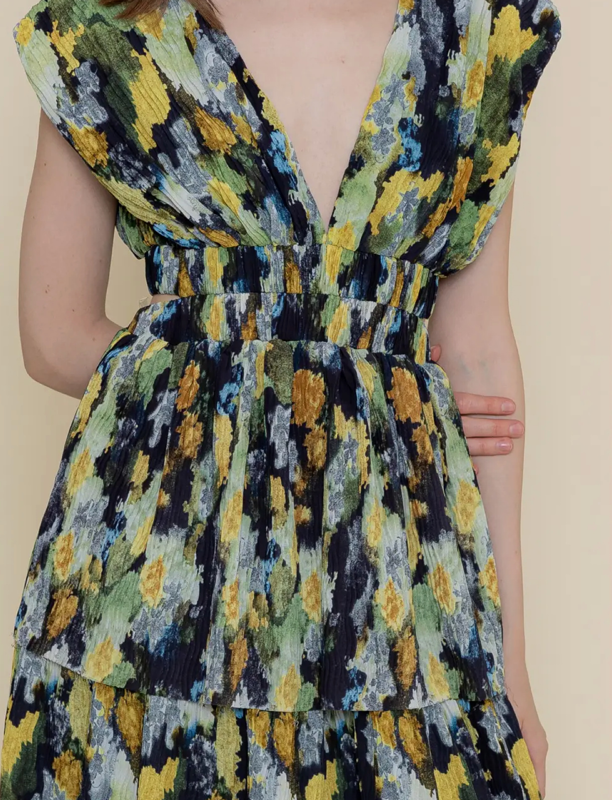 Clair Color Block Maxi Dress