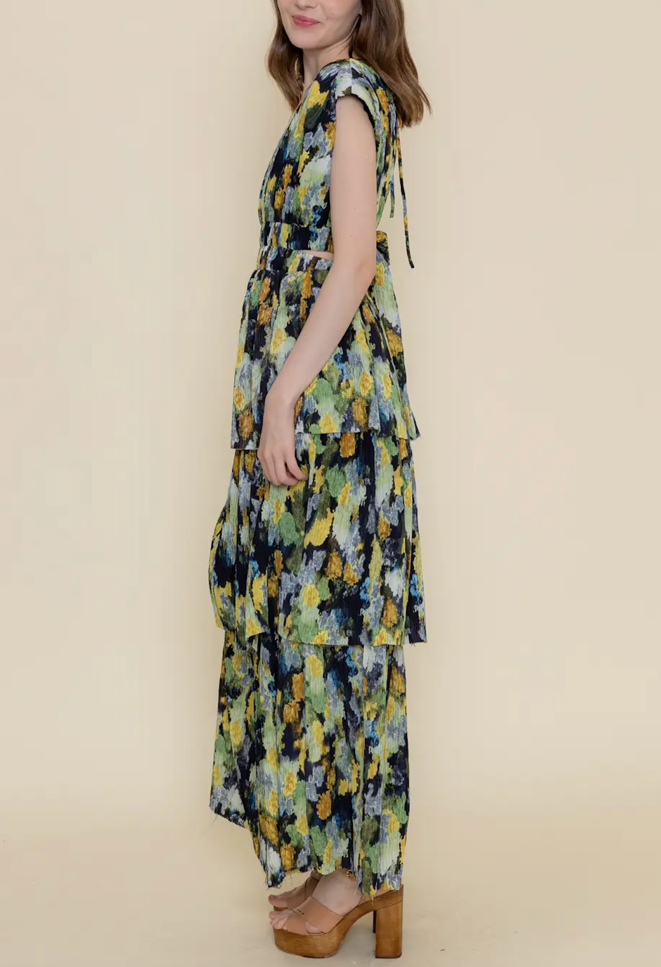 Clair Color Block Maxi Dress